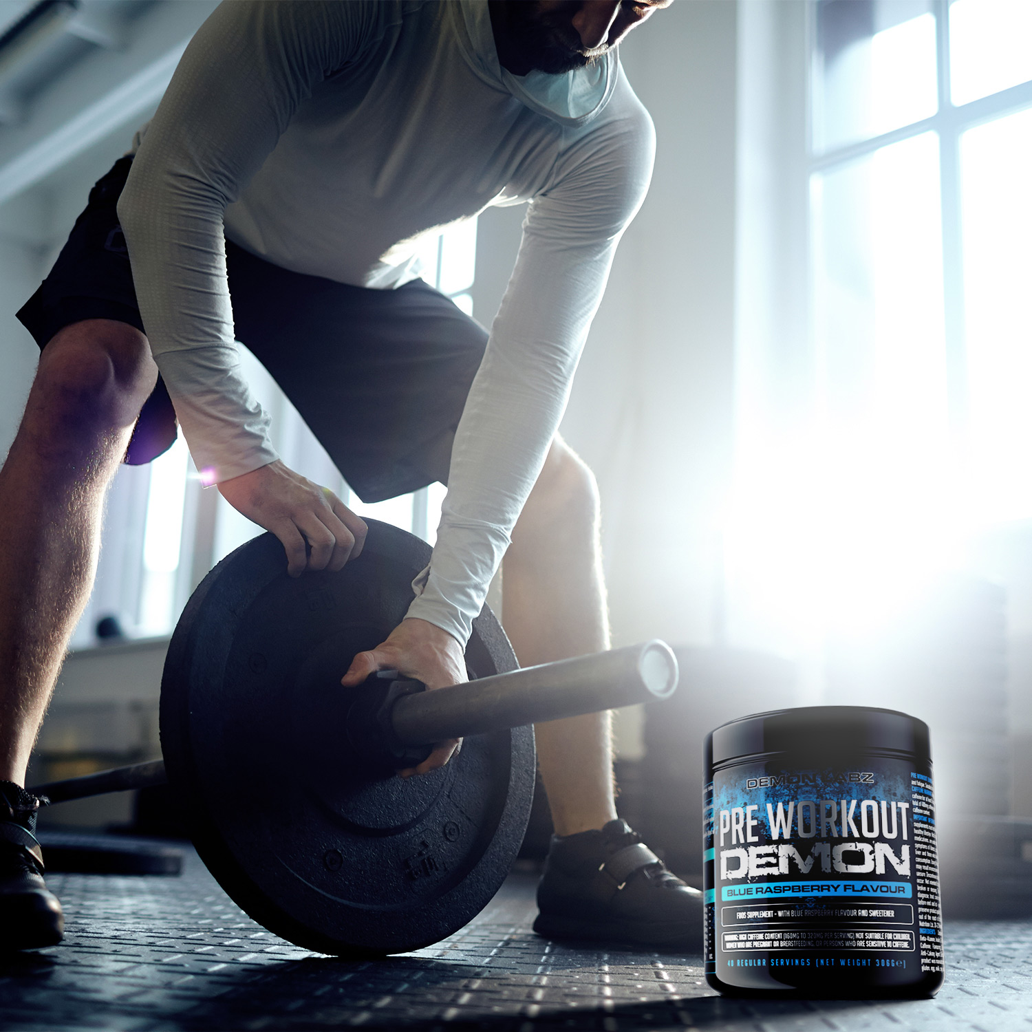 PRE WORKOUT DEMON BLUE RASPBERRY FLAVOUR GB Demonlabz